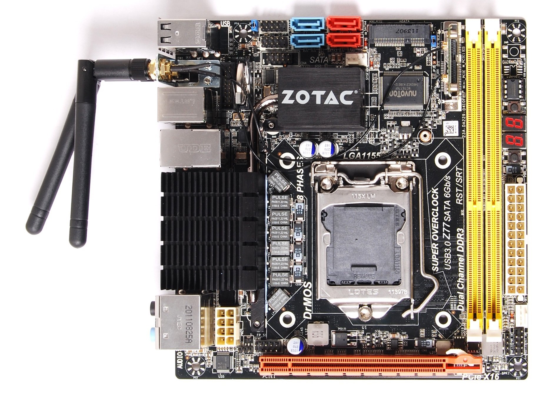 Zotac Z77-ITX WIFI Overview, Visual Inspection, Board Features